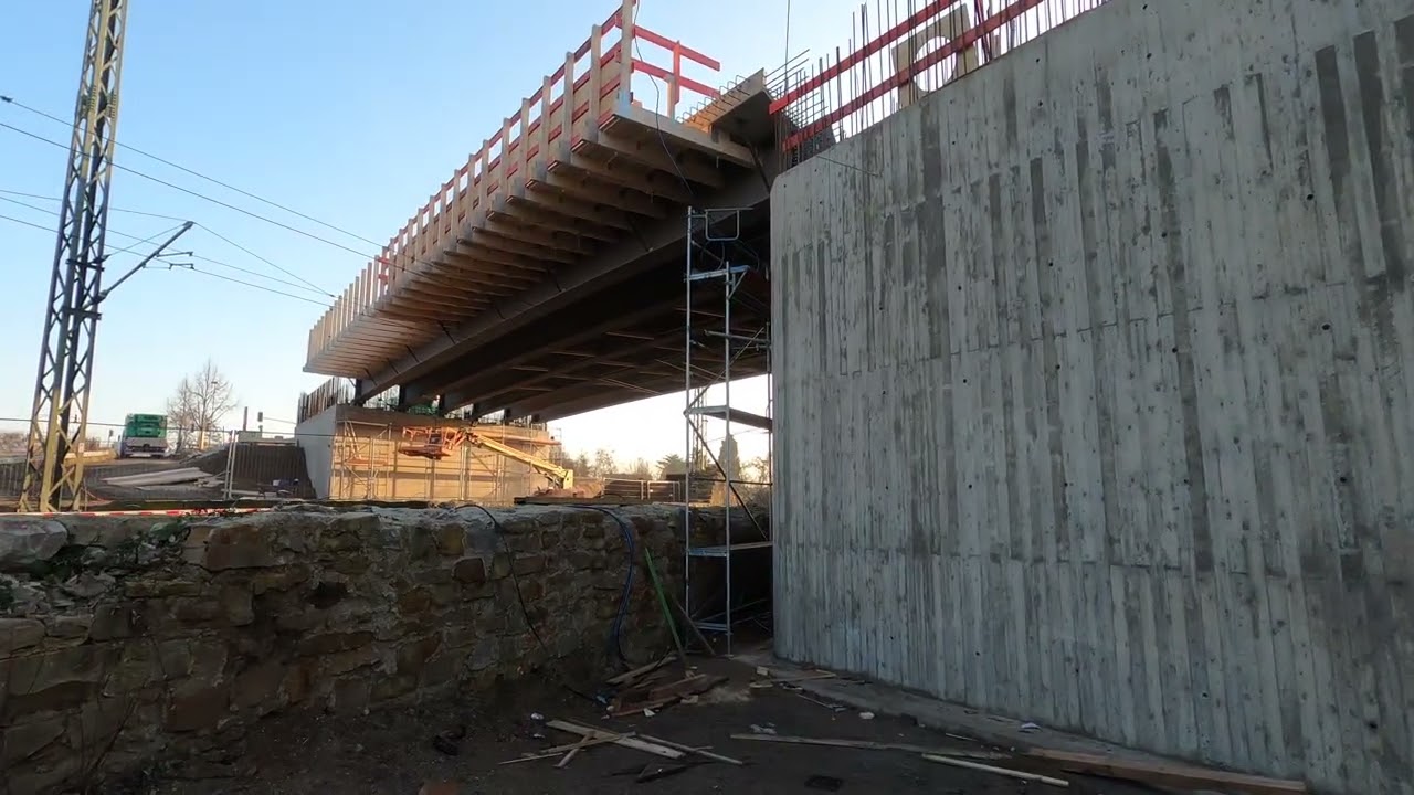 Baustelle Magdeburger-Brücke in Stendal Januar 2026