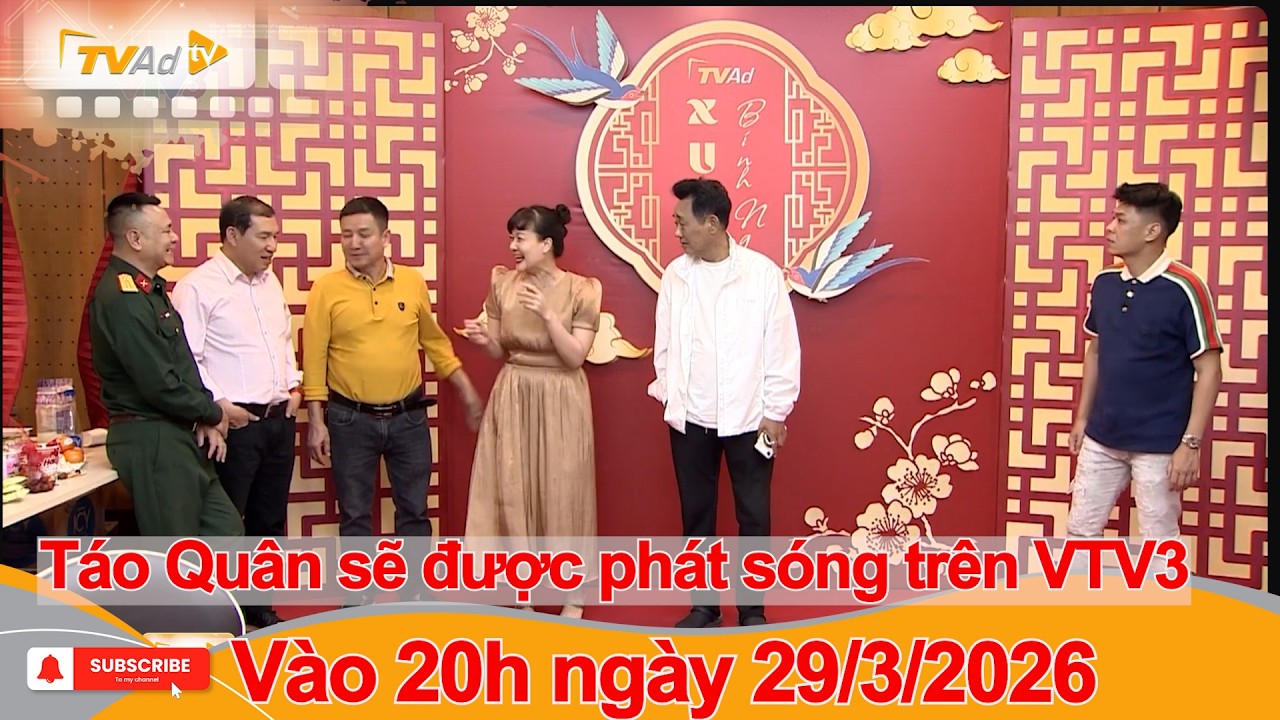 T&aacute;o Qu&acirc;n sẽ được ph&aacute;t s&oacute;ng tr&ecirc;n VTV3 v&agrave;o 20h ng&agrave;y 29/3/2026