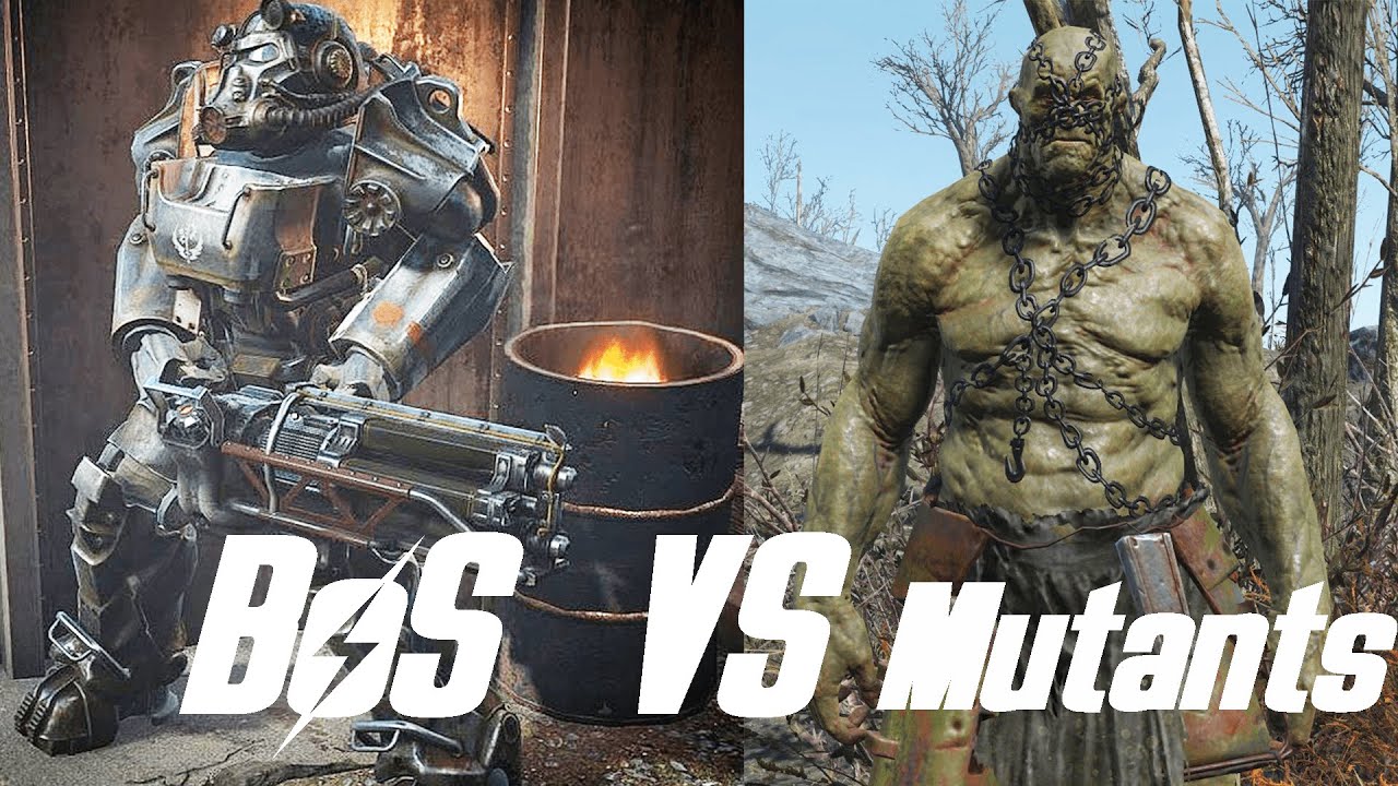 Trinity Tower Mutants VS Vertibirds and BOS | Fallout 4 NPC Battles