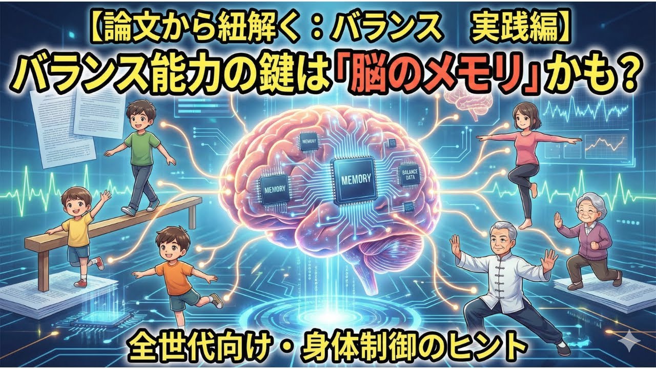 【論文から紐解く：バランス　実践編】バランス能力の鍵は「脳のメモリ」かも？全世代向け・身体制御のヒント