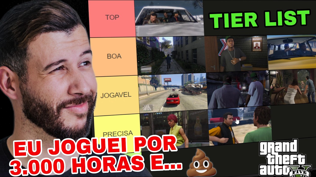 Eu Joguei GTA 5 por 3.000 HORAS! ESSAS SÃO AS MELHORES e PIORES MISSÕES!