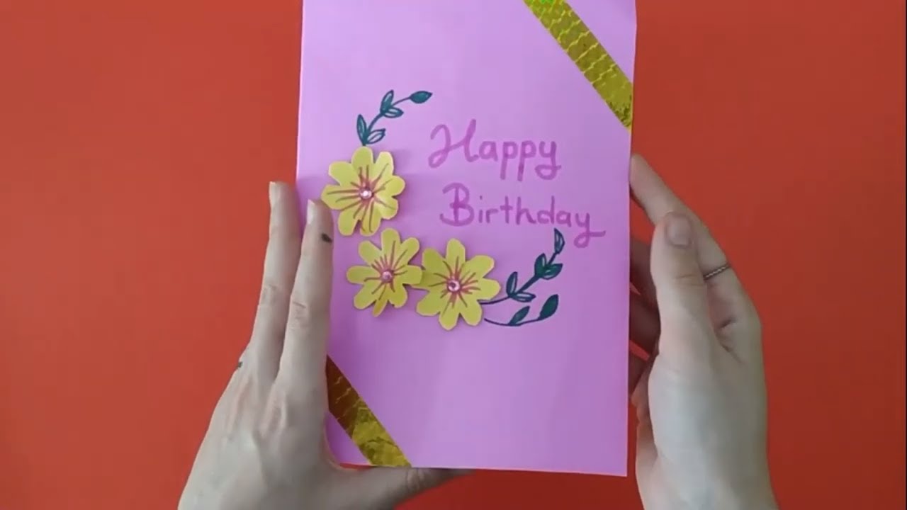 3 BOYUTLU Kart Yapımı / Pop-up Card /DIY / DOĞUM GÜNÜ KARTI