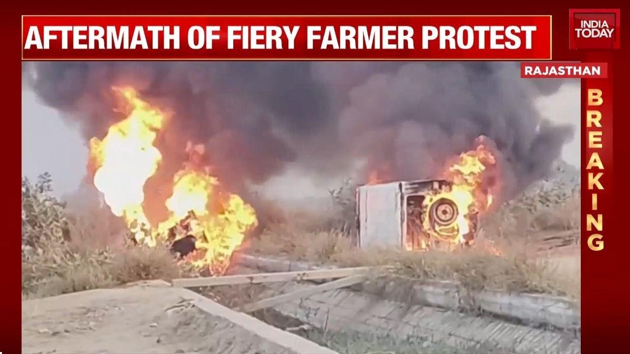 Rajasthan: Farmers Protest Against Ethanol Plant Turns Violent; 14 Vehicles Torched, MLA Injured