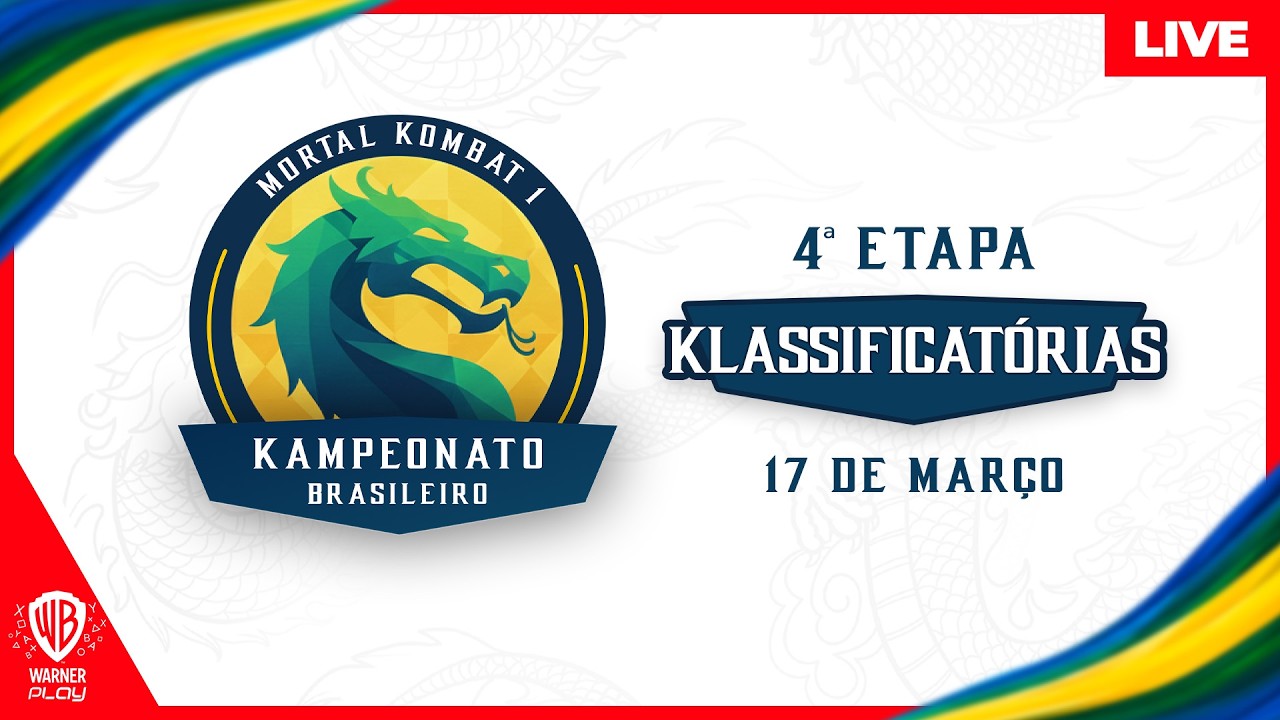 LIVE -MORTAL KOMBAT 1-KAMPEONATO BRASILEIRO  - 4ª ETAPA