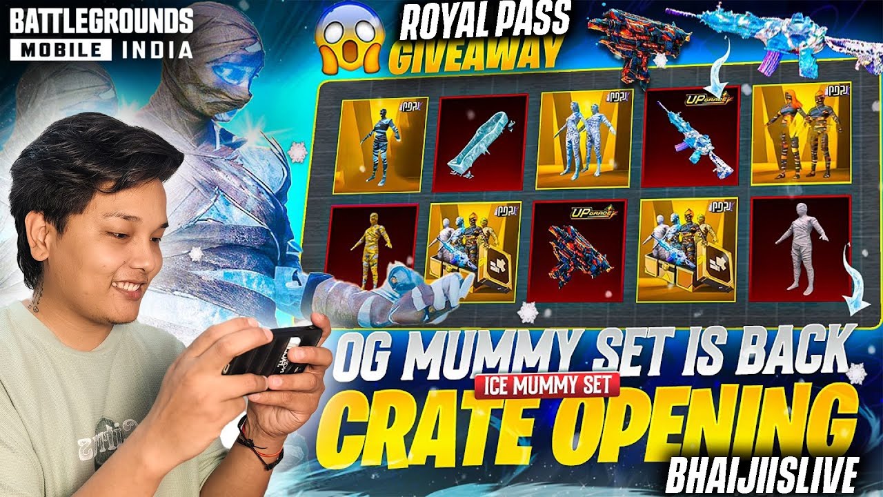🔥BGMI GLACIER MUMMY SUIT & FIRE UZI CRATE OPENING – Luck or UC Waste? 😱!  #bgmi #bhaijiislive