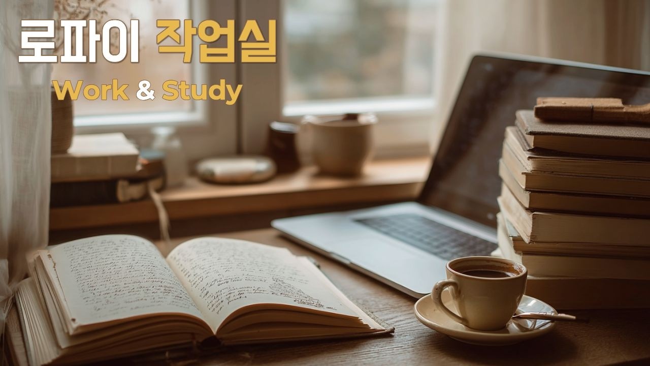 ☕ 로파이 작업실 Vol.24 | Deep Focus Lo-fi Ambient Instrumental (Work & Study, No Vocals, Background)
