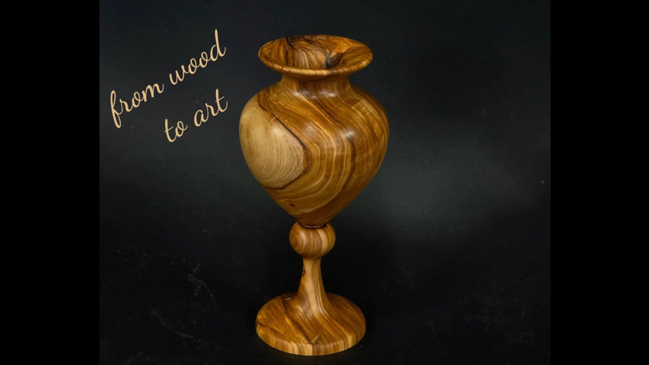 I Turned a Simple Piece of Wood into This Elegant Vase | Woodturning ASMR