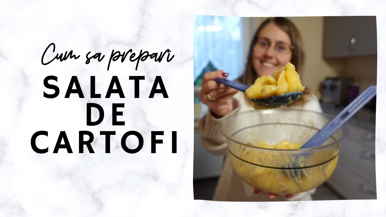 Gatesc impreuna cu soacra mea SALATA NEMTEASCA DE CARTOFI| O reteta de salata simpla si delicioasa🍽👍