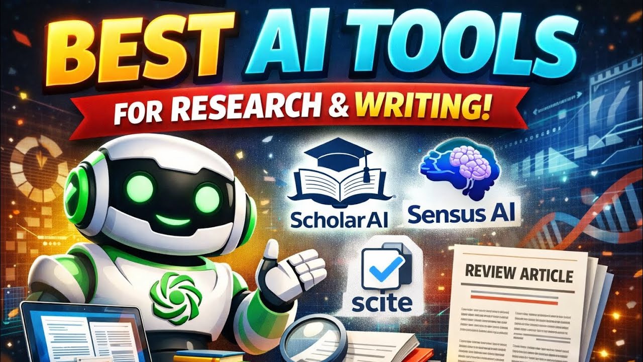 Best AI Tools for Research & Review Articles (ChatGPT, Scholar AI, Sensus AI) @natanporai 