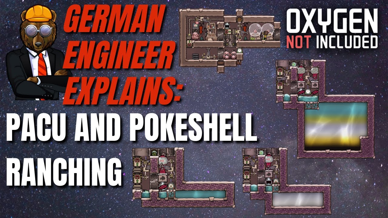 GERMAN ENGINEER explains ONI: PACU and POKESHELL Ranching for LIME! Oxygen Not Included Spaced Out
