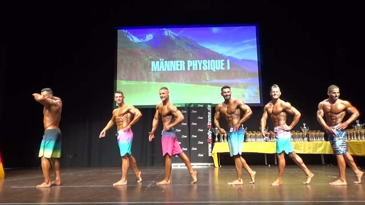 Männer Physique 1 Finale @DBFV Int  Süddeutsche Meisterschaft 2022