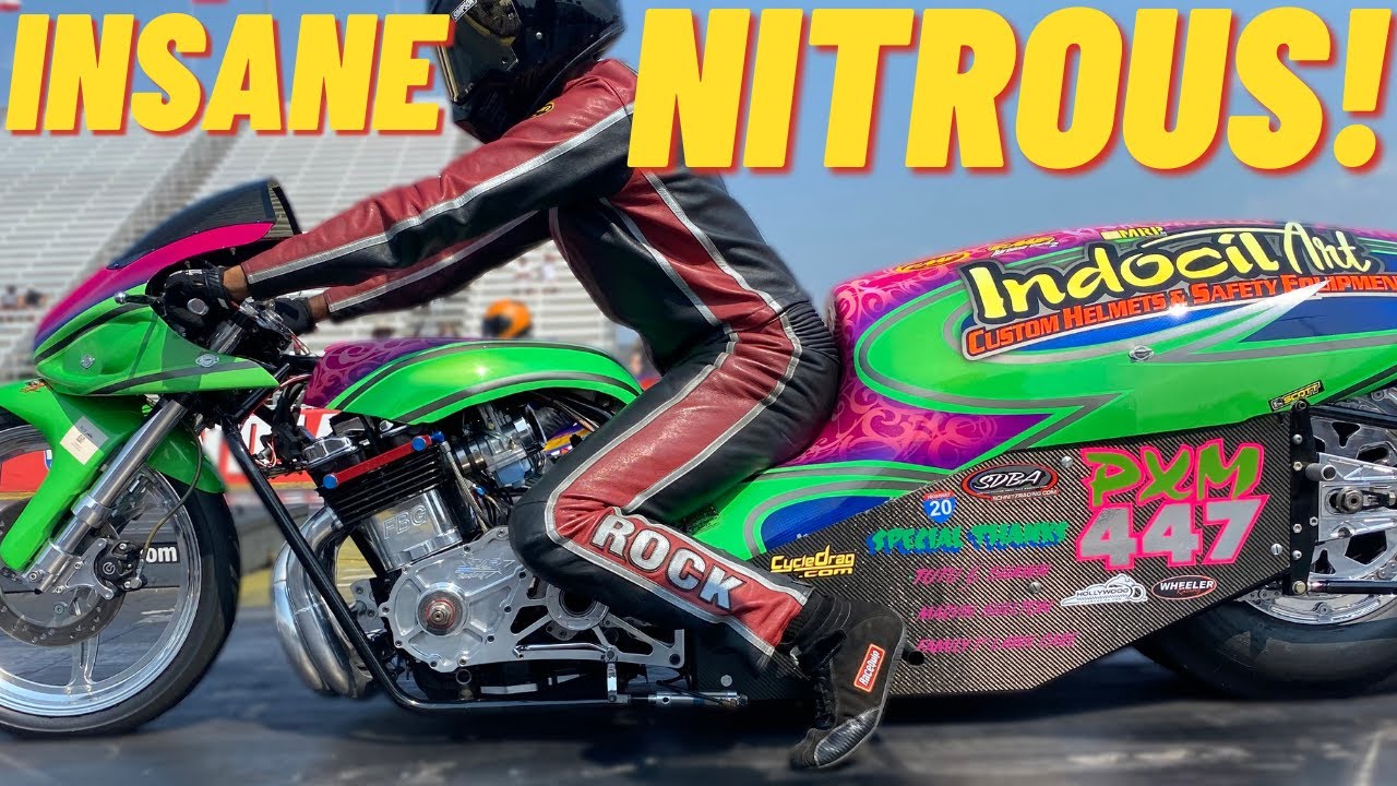 MOST INSANE NITROUS HUFFING DRAG BIKE RACE!