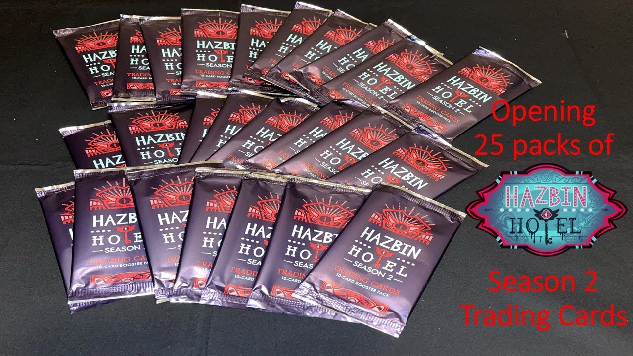 Opening 25 packs of Hazbin Hotel Season Two Trading Cards
