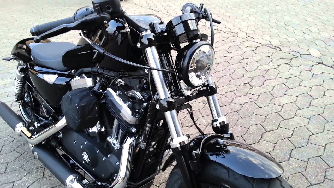 my new Harley Davidson Sportster 48 2014 part II (penzl-exhaust,kellermann LED,3,3gal,tank)