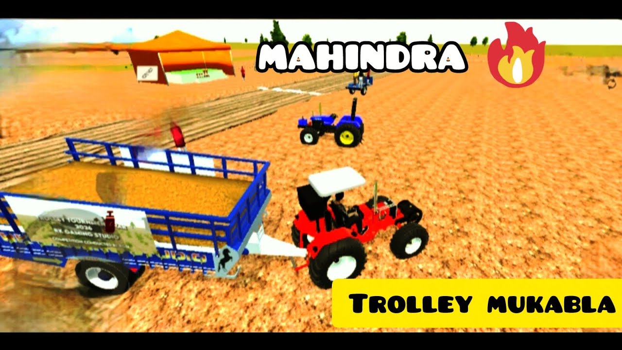 आज महिंद्रा😈 ने system 🔥 फाड़ दिया ‼️Trolly mukabla me mahindra ki power 😈