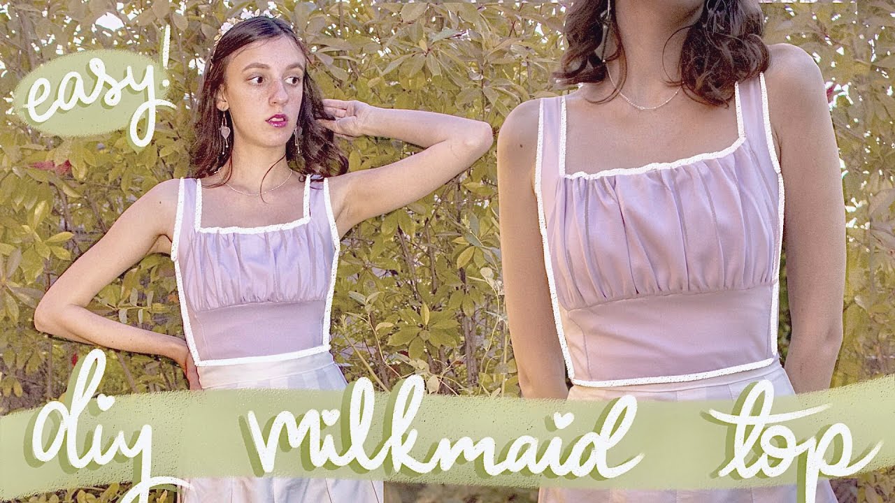 DIY Easy Milkmaid Top | Super Cute and Beginner Friendly!