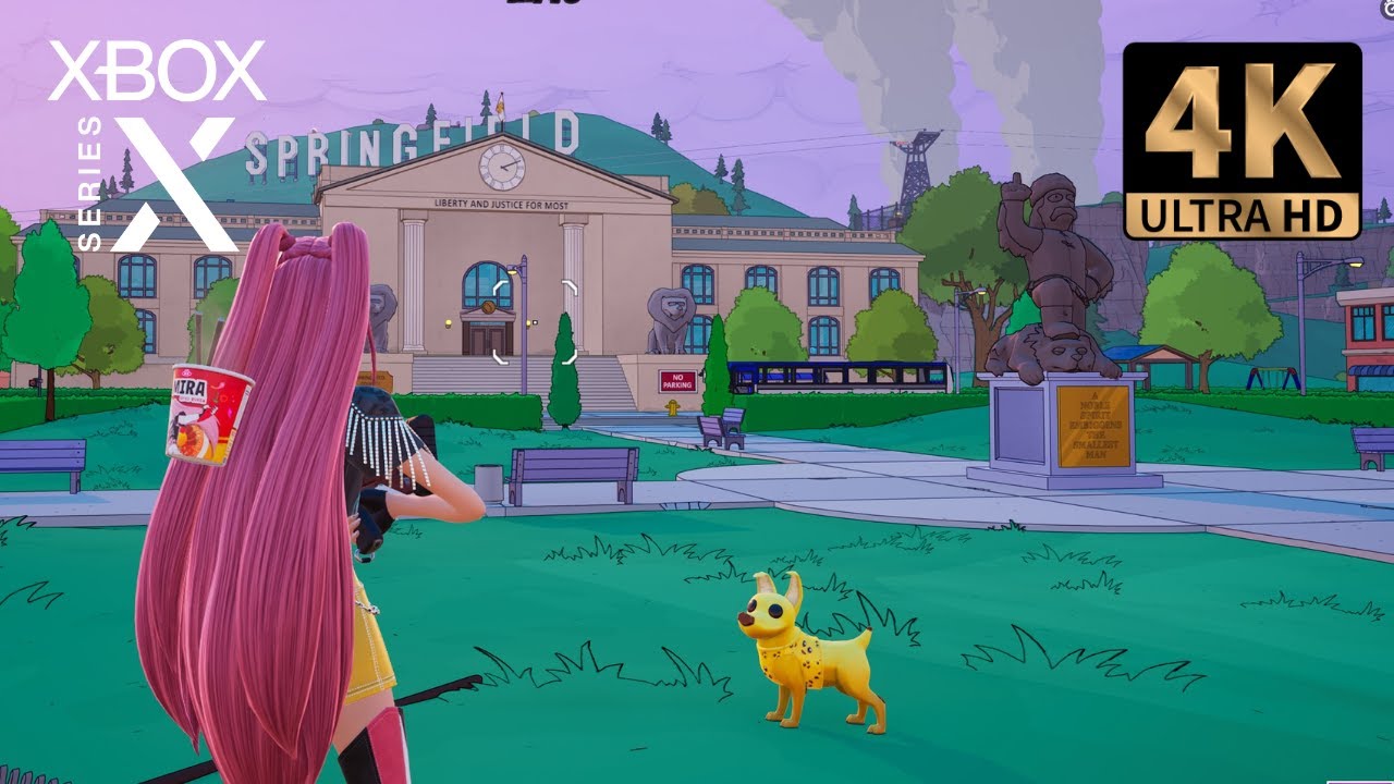 Fortnite - Mira Skin Gameplay | Xbox Series X (4K 60FPS) | Zero Build - The Simpsons season