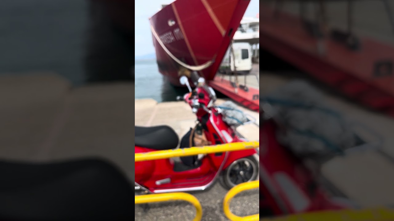 20Mart2026 | Vespa ile Keramoti&rsquo;de Tassos Adasına Ge&ccedil;iş #vespa #thassos #shorts