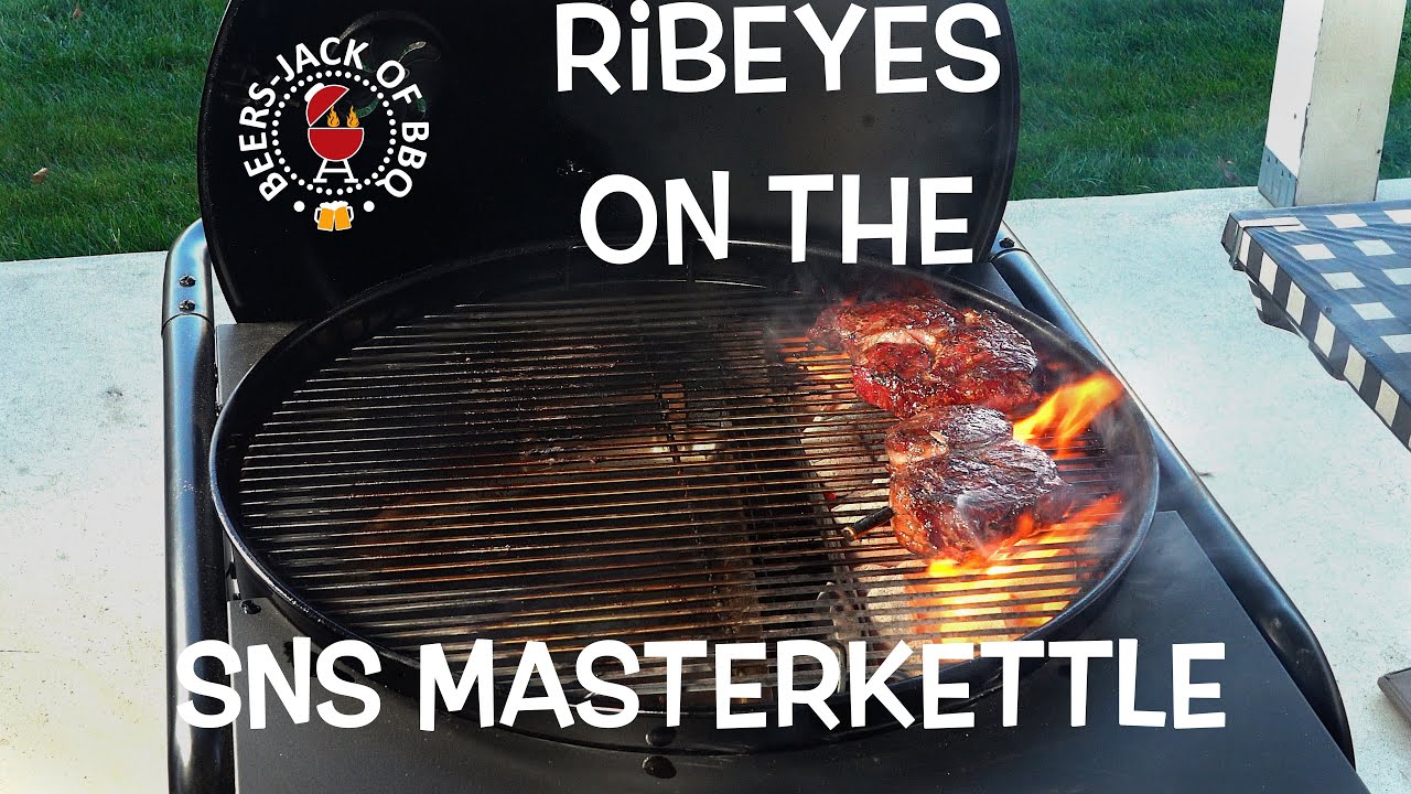Reversed Seared Ribeyes! SNS Grills Master Kettle! MeatStick V!