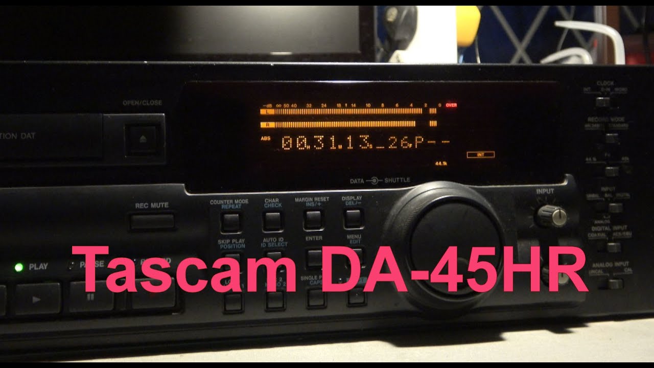 Tascam DA-45HR High Resolution 24bit professional DAT recorder repair.