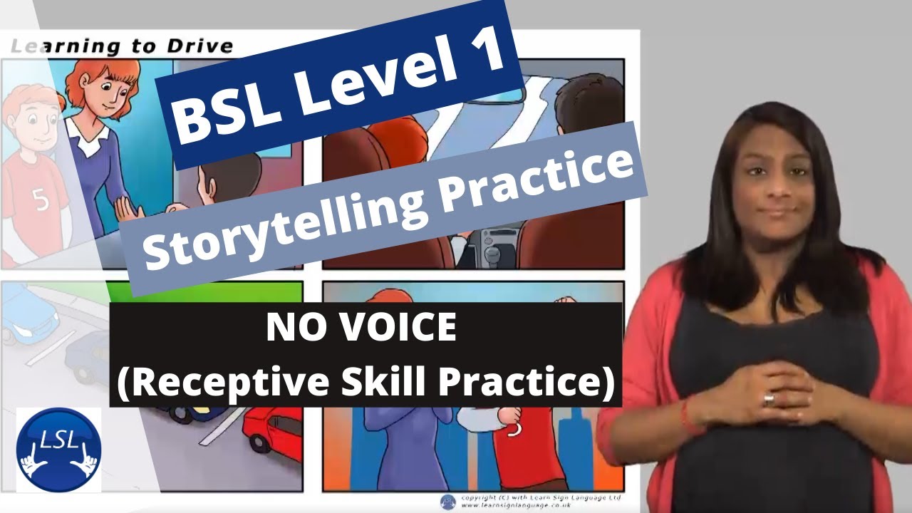 Learning to drive - BSL receptive practice (no voice and subtitles)