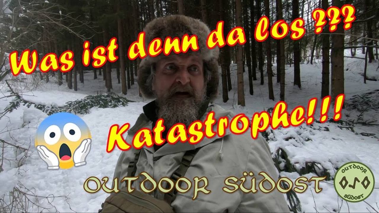 Was ist denn da los???  Katastrophe!!! (Schnee verwüstet unseren kleinen Wald)