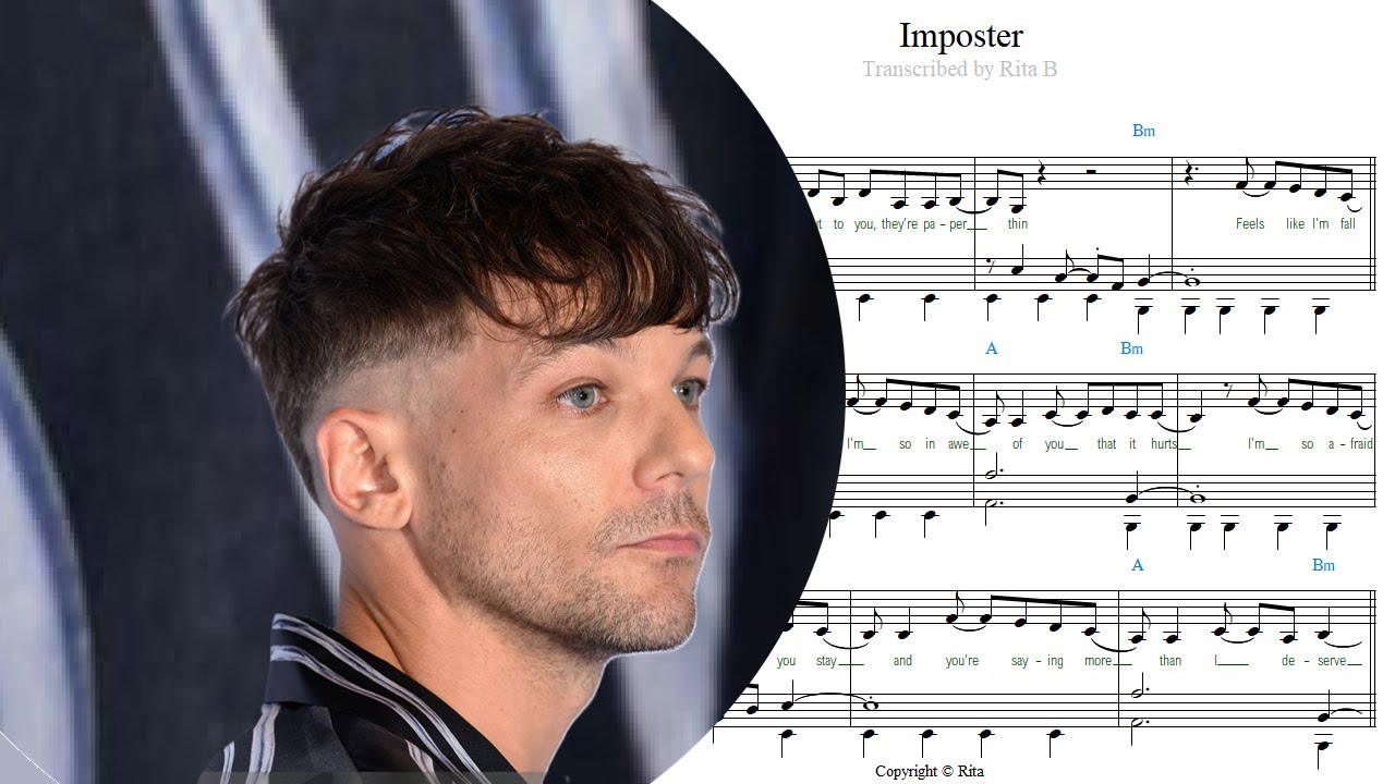 Louis Tomlinson — Imposter — Piano Sheet Music