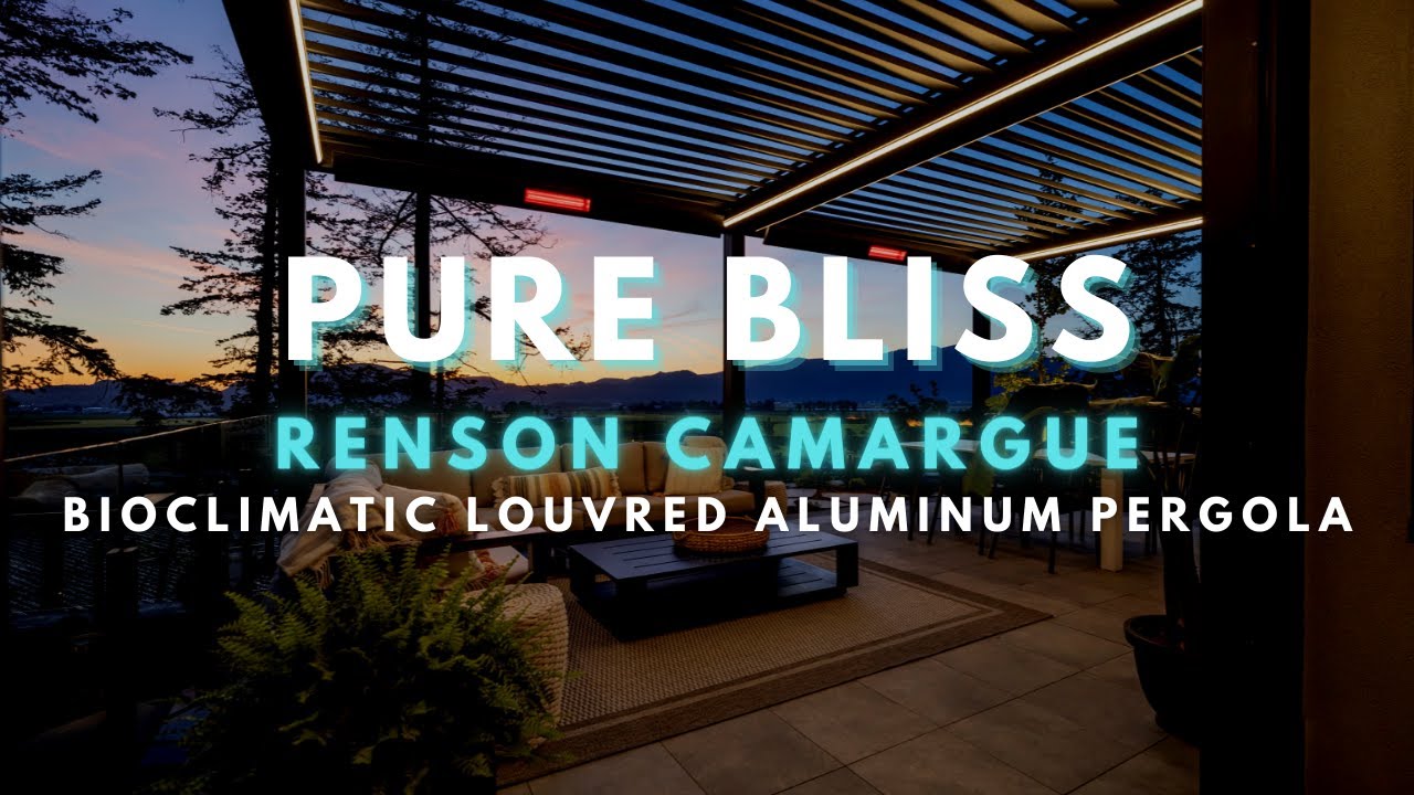 PURE BLISS x Renson Camargue Aluminum Pergola | Project by Atria Designs