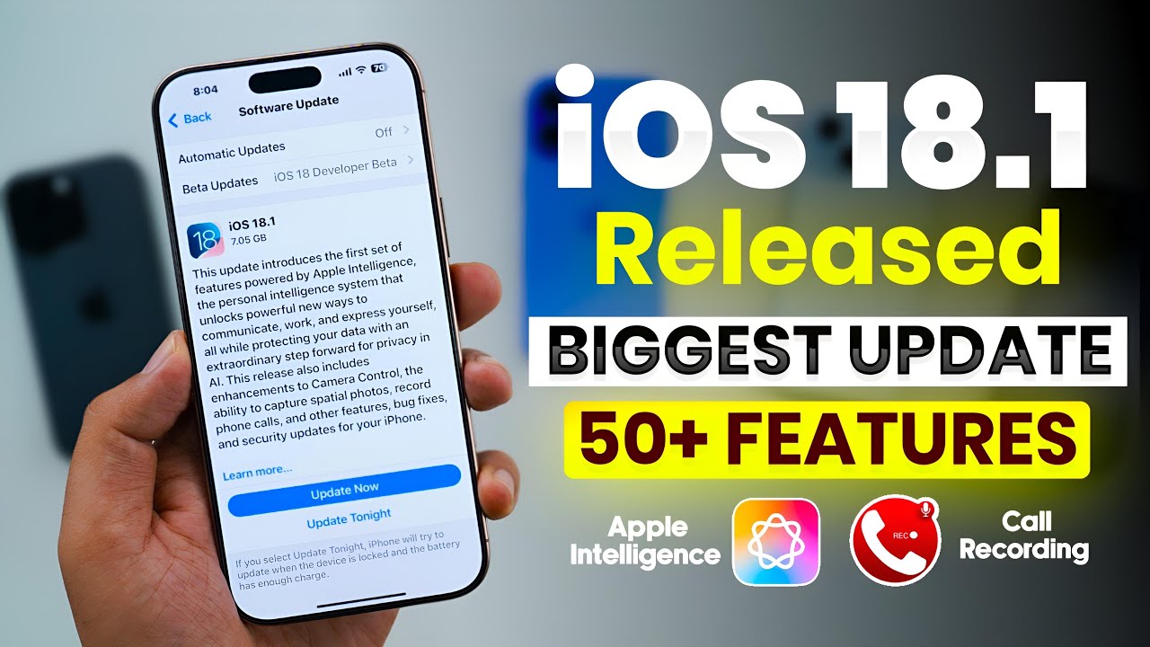iOS 18.1 | Released | What’s New? Apple Intelligence & Call Recording