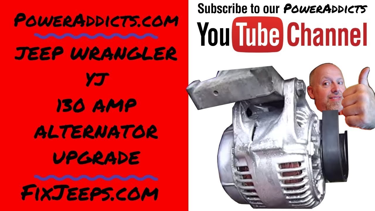 Jeep Wrangler YJ - 135 amp alternator upgrade