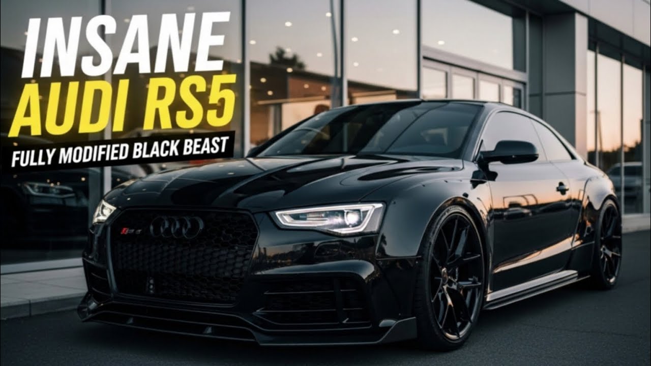 INSANE Black Audi RS5 🔥 | Fully Modified Luxury Beast (Cinematic Showroom Look)