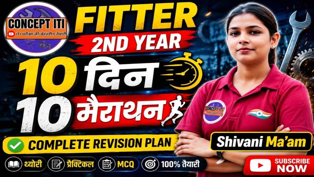 Fitter 2nd Year  Marathon | Fitter 2nd Year Exam Paper 2026| 10 Din 10 Marathon | #conceptiti