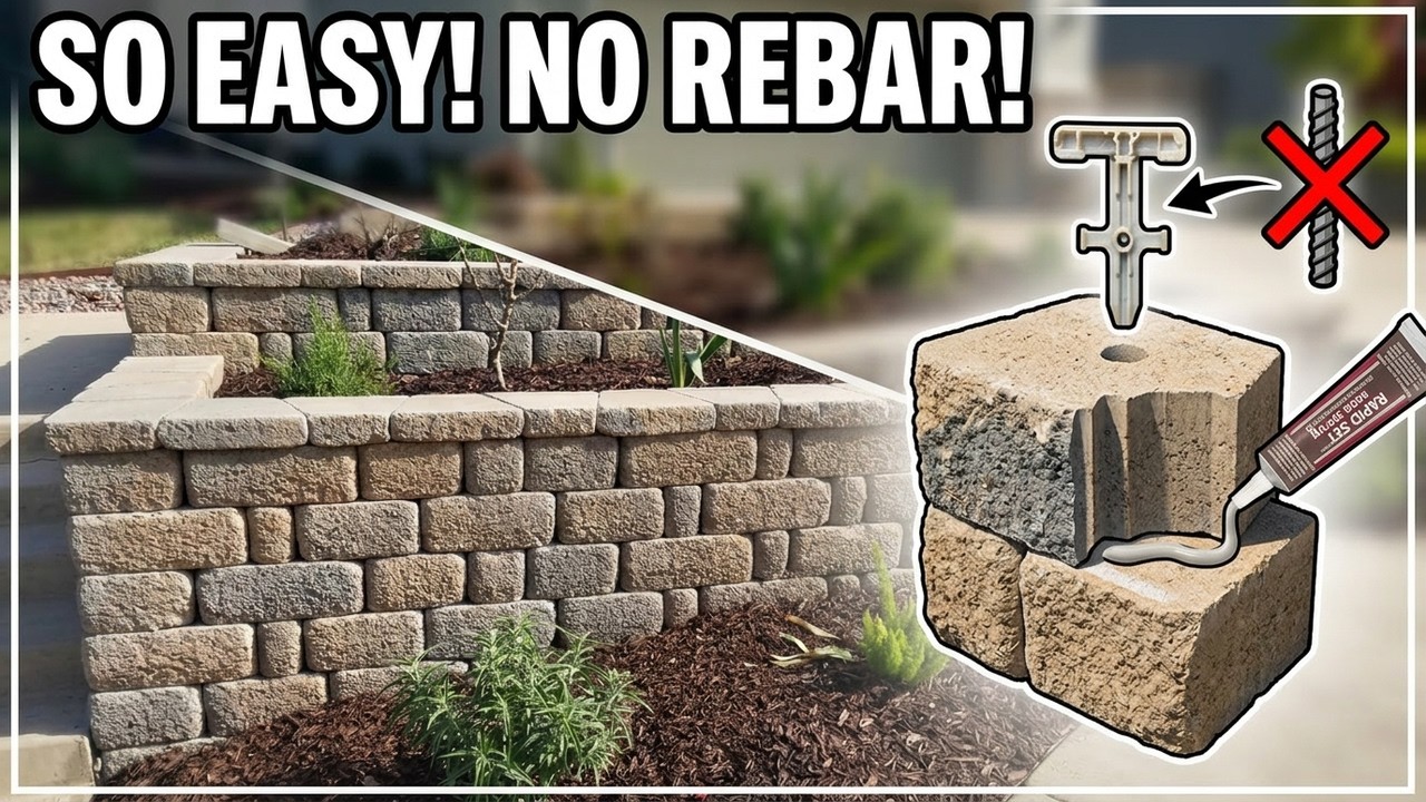 How to Build a Keystone Retaining Wall | DIY Block Wall Tutoria