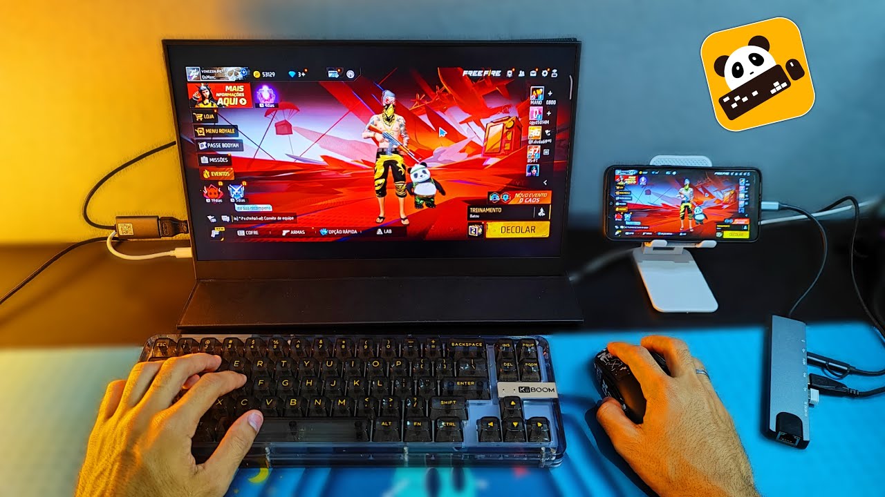 MELHOR QUE PC GAMER ? MONTEI MEU SETUP MOBILADOR NO MONITOR !