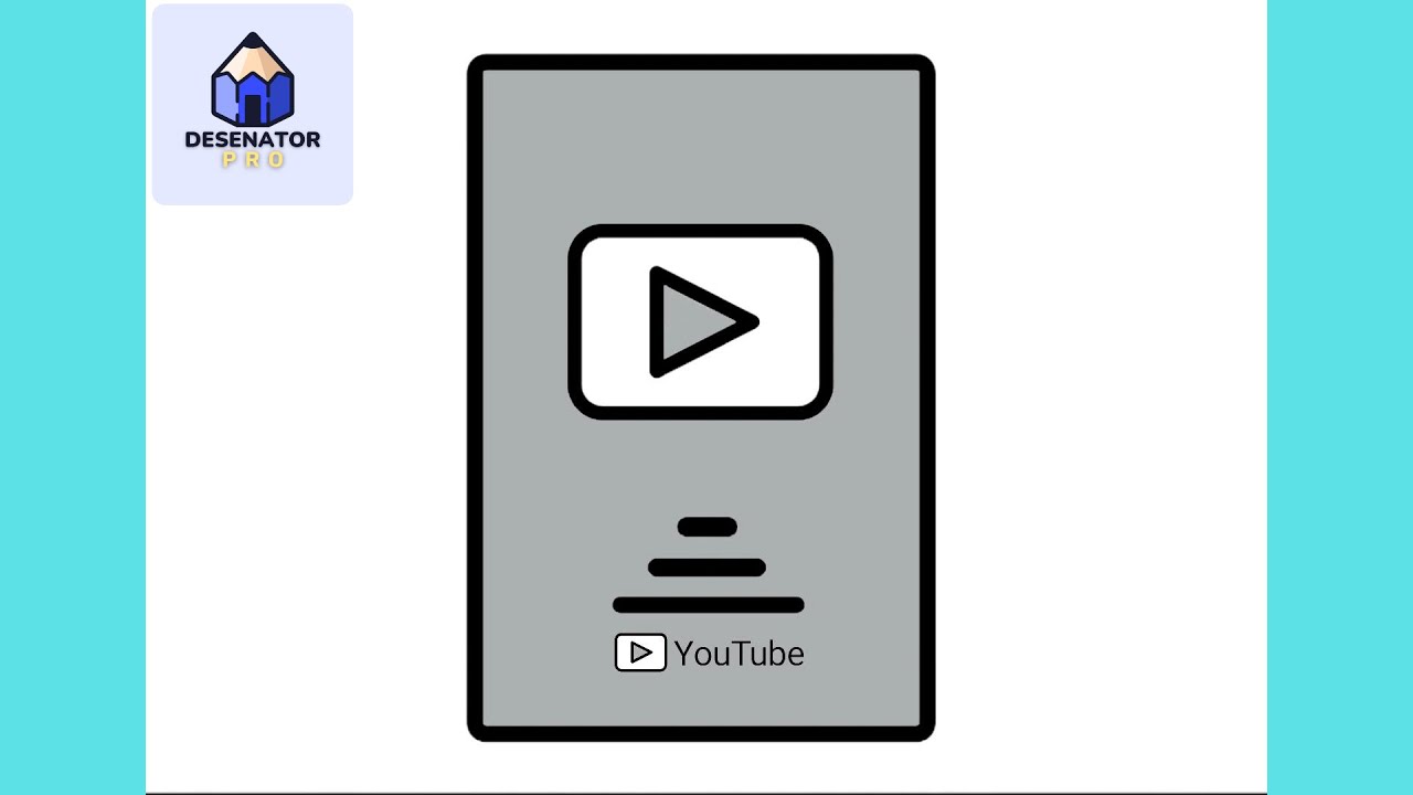 Cum Sa Desenezi BUTONUL De La YouTube | Usor Pas cu Pas Tutorial pentru Incepatori