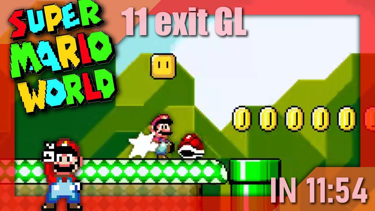 [Former Top 500] Super Mario World 11 exit glitchless Speedrun in 11:54