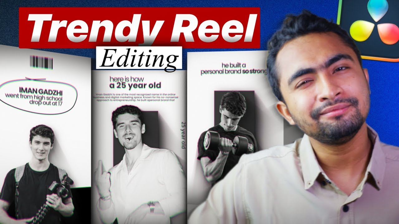 How to Recreate the Viral Iman Gadzhi Edit in DaVinci Resolve | ADVANCED Motion Graphics in Fusion