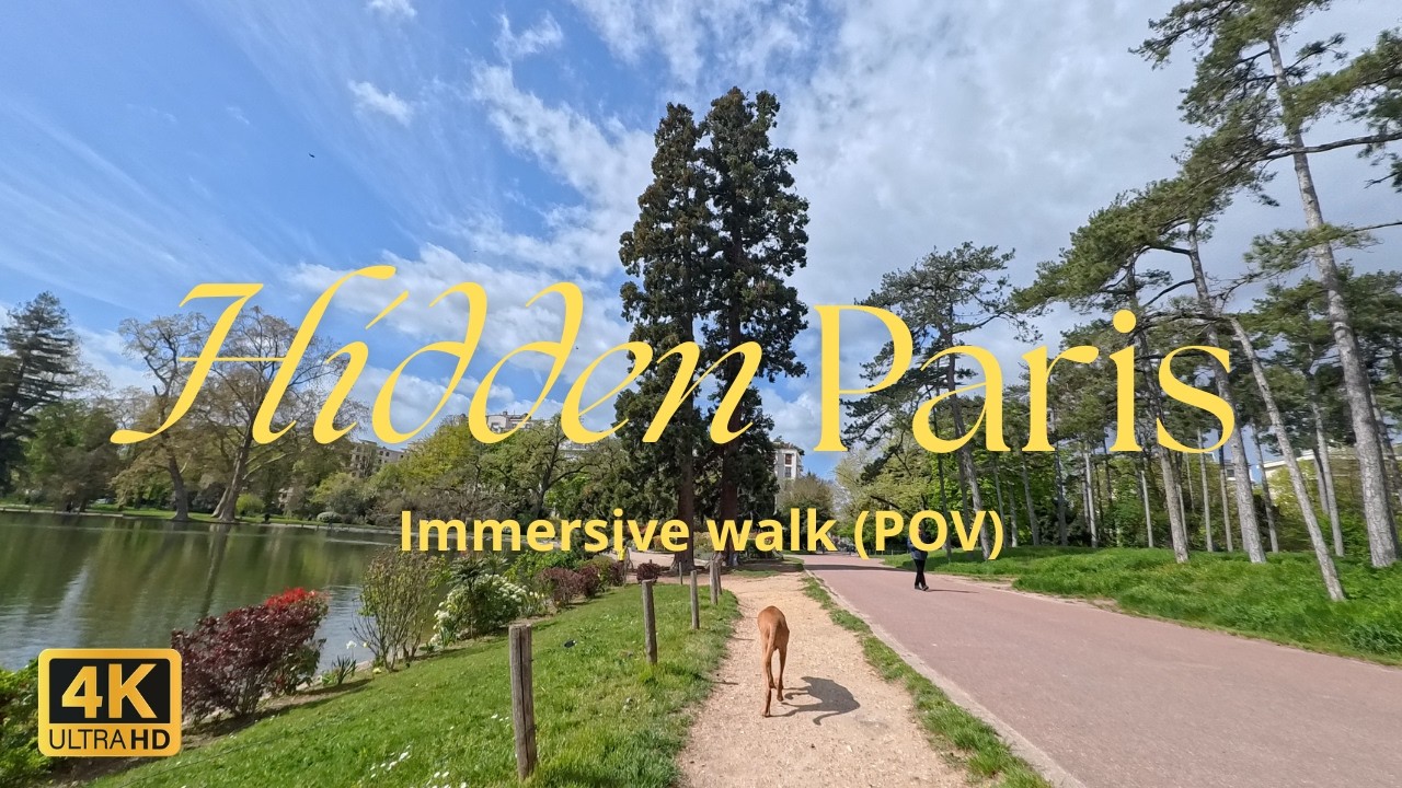 4K ASMR Walking in Paris 16th: 🌸 Spring Afternoon at Bois de Boulogne