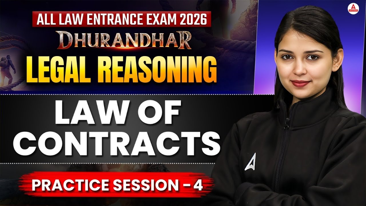 All Entrance Exams 2026 Legal Reasoning | Law Of Contracts Practice Class 4 | MHCET Law Preparation