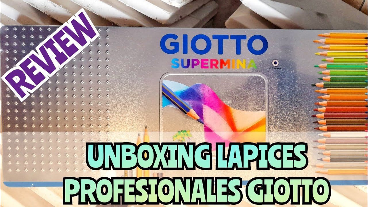 unboxing y review lapices de colores profesionales GIOTTO Supermina x 50 piezas son Chinos?