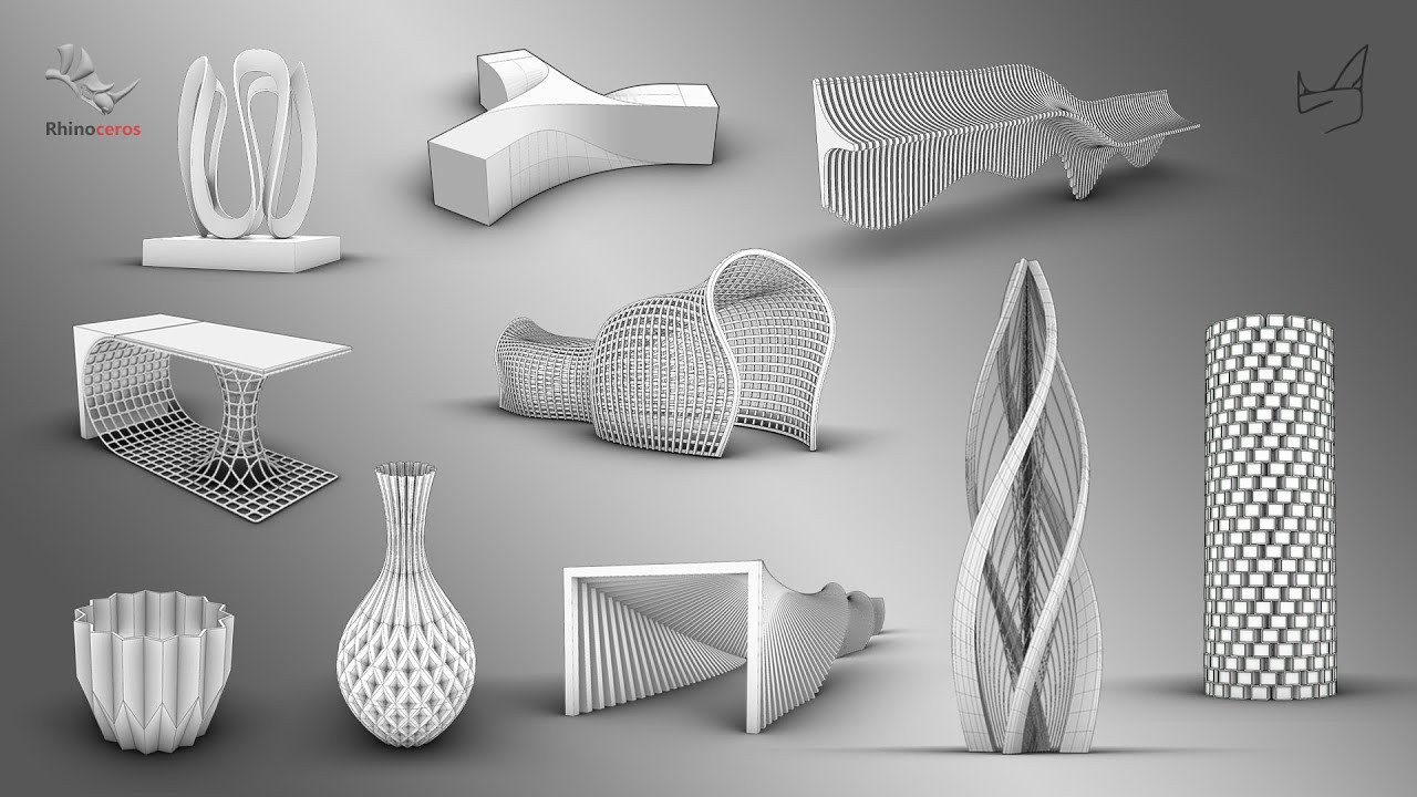 10 Parametric Modeling Projects in Rhino 3D | Architecture & Furniture Design