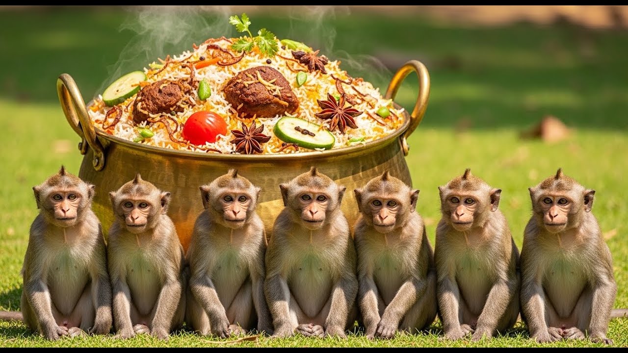 KABULI PULAO Recipe by MONKEYS! 🍚 Afghani Biryani Village Cooking | Traditional Rice
