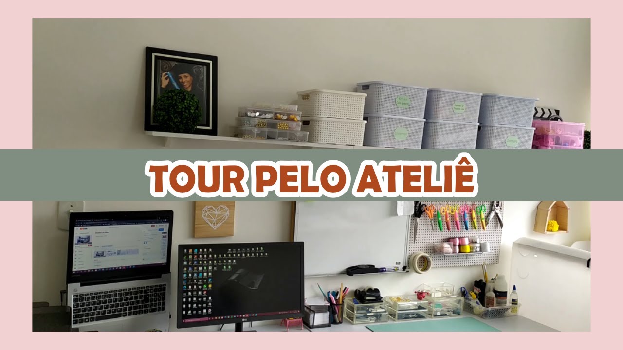 Tour pelo Ateliê | Ateliê para encadernação \ papelaria personalizada