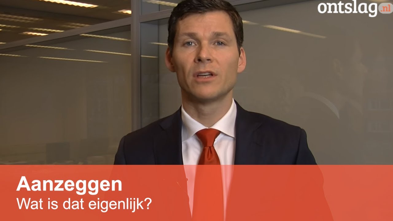 Wat is aanzeggen en hoe werkt  het?