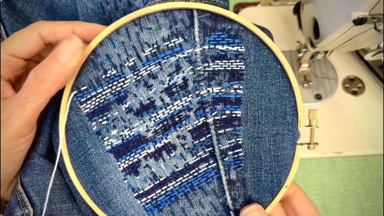 Taking YOUR feedback to make a jeans patch with visible mending! (that looks good and works)