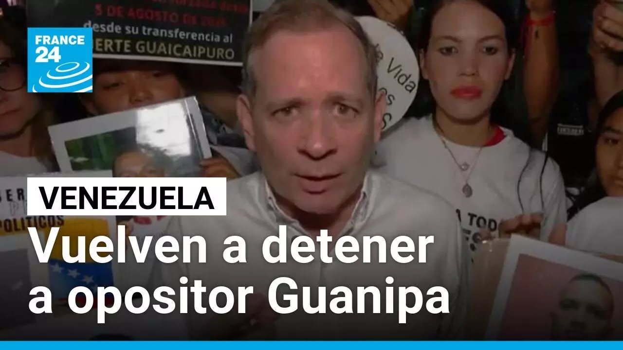 Vuelven a detener al opositor venezolano Juan Pablo Guanipa