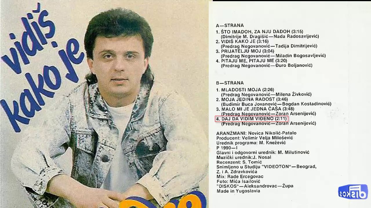 Milenko Zivkovic - Daj da vidim vidjeno - (Audio 1990)