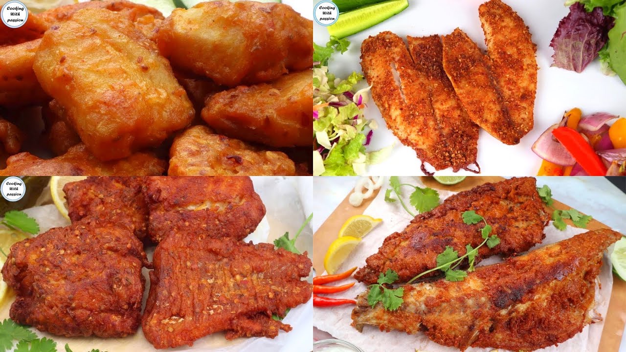 5 Unique & Easy Fish Fry Recipes, Lahori fish, Crispy Fried Fish ,Baked, Make and Freeze with besan