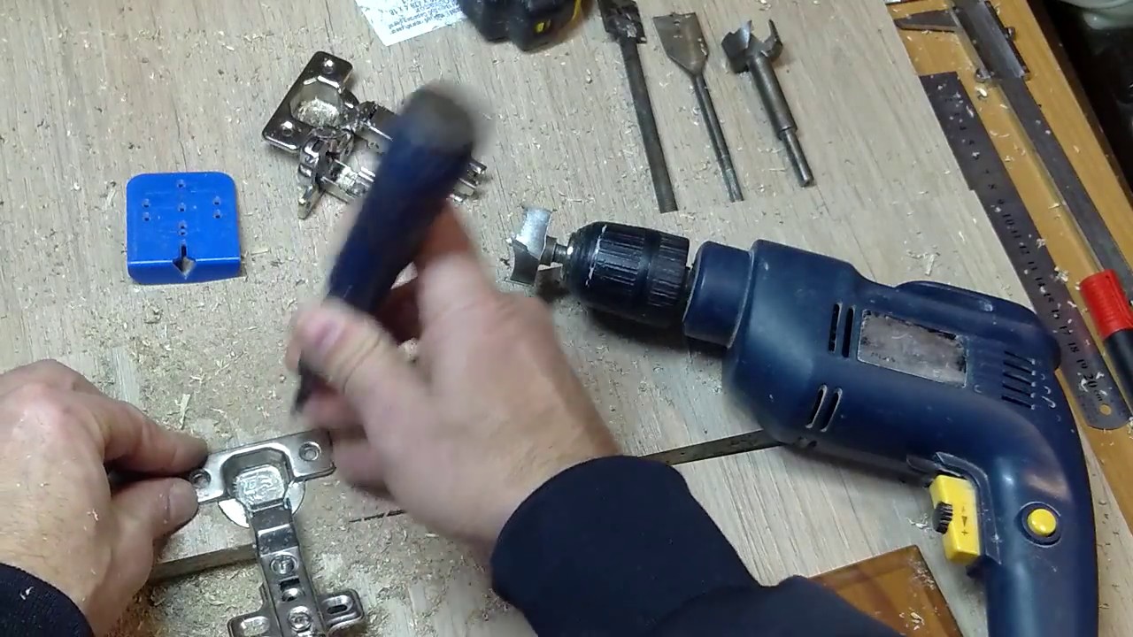Как установить петлю в фасад? Шаблон для установки мебельных петель.