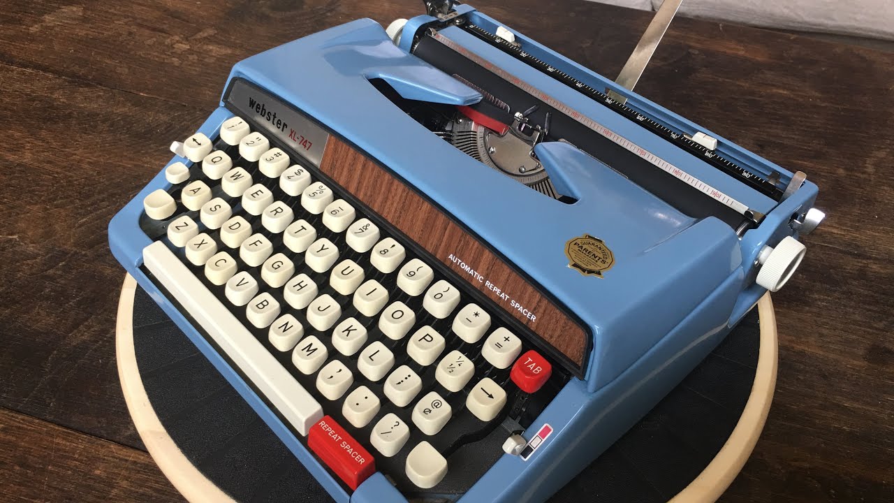 TypewriterMinutes-Typewriter Review: 1971 Brother Webster XL-747